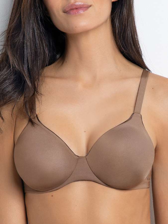 Women's non-wired bra with spacer padding in microfibre SieLei